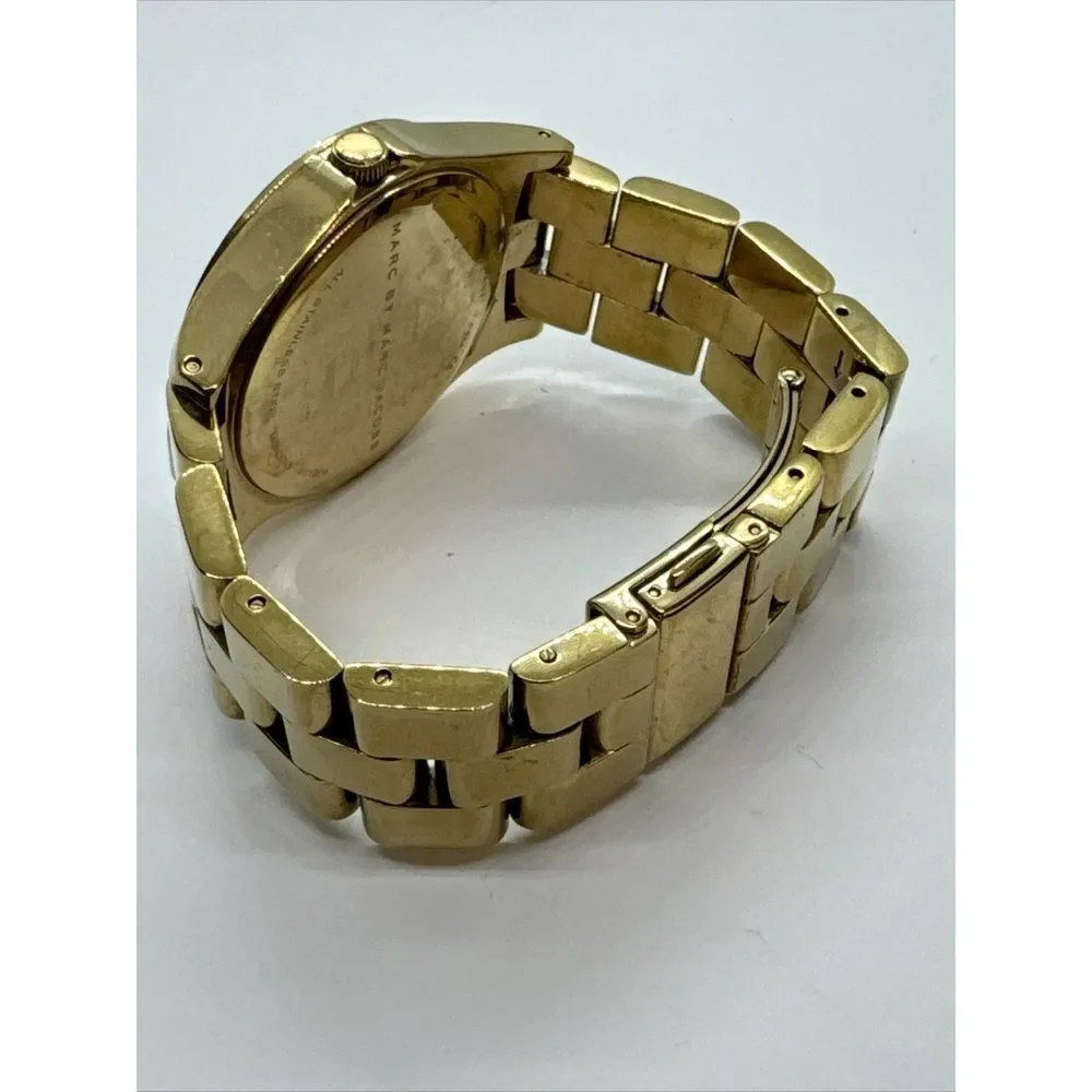 Marc Jacobs MBM3045 Women's Gold Stainless Steel Analog Dial Quartz Watch JNA729